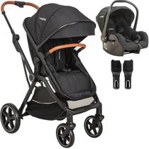 Carrinho de Bebe Moises Kiddo Nomad com Bebe Conforto Preto