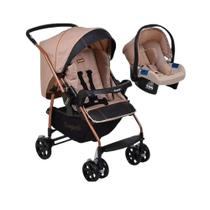 Carrinho de Bebê Mon Amour 2 em 1 Bebê Conforto Criança até 15Kg Travel System 4 Rodas 4 posições - Burigotto