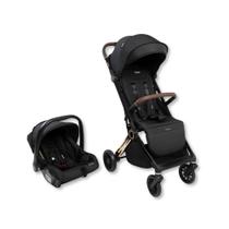 Carrinho de bebe nivola + bebe conforto zion preto solar - infanti