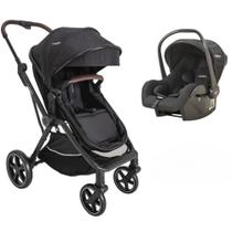 Carrinho de bebe nomad preto + bebe conforto casulo (415npp) - kiddo