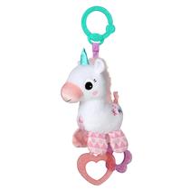 Carrinho de bebê ou transportador de brinquedo Bright Starts Unicorn Sparkle Pink