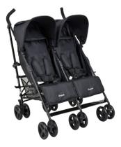 Carrinho De Bebe Para Gemeos Burigotto Twingo Black Preto, Burigotto