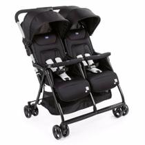 Carrinho de bebê para Gêmeos Ohlalà Twin Black Night - Chicco