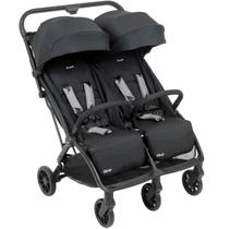 Carrinho de Bebe para Gemeos Passeio Burigotto New Twingo Black Carrinho de Bebe para Gemeos Passeio Burigotto New Twingo Black
