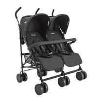 Carrinho de Bebê para Gêmeos Youme II Preto (15kg) - Kiddo