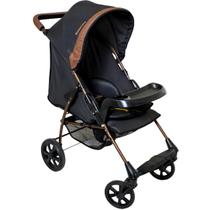 Carrinho de Bebe para Passeio Galzerano Romano G22 Preto Cobre