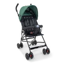 Carrinho De Bebê Para Passeio Guarda chuva Leve, Capota Com Visor, Rosa Chassi Preto Mega Compras