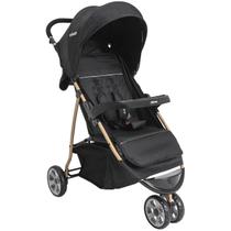 Carrinho de Bebe para Passeio Kiddo Trio Preto Dourado Carrinho de Bebe para Passeio Kiddo Trio Preto Dourado