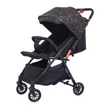 Carrinho de Bebê Para Passeio Vira Berço Desmontável Preto