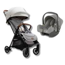 Carrinho de bebe parcel oyster + bebe conforto i - snug pebble - joie