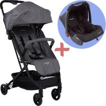 Carrinho de Bebê Passeio com Bebê Conforto Gama Travel System 4 Rodas 0 a 15 Kg Berço Reclinável Yupi Voyage