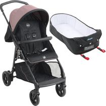 Carrinho de Bebe Passeio com Ninho Moises Burigotto Lui Rose Carrinho de Bebe Passeio com Ninho Moises Burigotto Lui Rose