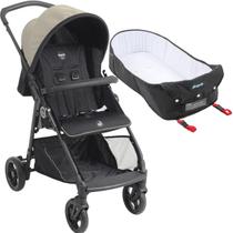 Carrinho de Bebe Passeio com Ninho Moises Burigotto Lui Sand Carrinho de Bebe Passeio com Ninho Moises Burigotto Lui Sand