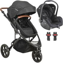 Carrinho de Bebe Passeio Moises Bebe Conforto Kiddo Trek Preto