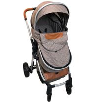 Carrinho de Bebe Passeio Moises Passear Baby Ares 3 em 1 Marrom Carrinho de Bebe Passeio Moises Passear Baby Ares 3 em 1 Marrom