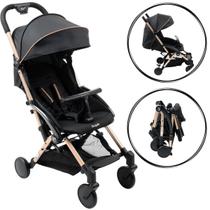Carrinho de Bebê Passeio Preto Muito Compacto Up Burigotto