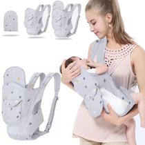 Carrinho de bebê Povenk 4 em 1, macio, respirável, 8-20 kg, cinza Carrinho de bebê Povenk 4 em 1, macio, respirável, 8-20 kg, cinza