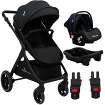 Carrinho de Bebe Premium Baby Kansas Bebe Conforto Base Black Carrinho de Bebe Premium Baby Kansas Bebe Conforto Base Black
