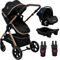 Carrinho de Bebe Premium Baby Kansas Bebe Conforto Base Gold