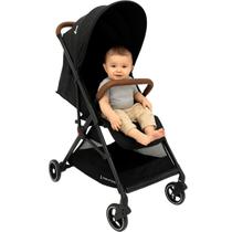 Carrinho de Bebê Premium Baby Zurich Black Couro Marrom Carrinho de Bebê Premium Baby Zurich Black Couro Marrom