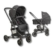 Carrinho De Bebê Prima Melange Preto Kiddo