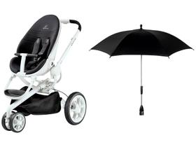 Carrinho de Bebê Quinny Moodd 3 Rodas - até 15kg + Guarda-chuva para Carrinho de Bebê