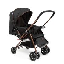 Carrinho de Bebê Reverse 0 a 15Kg Preto Bronze - Cosco Kids