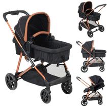 Carrinho de Bebê Revert Burigotto Preto Cobre Carrinho de Bebê Revert Burigotto Preto Cobre
