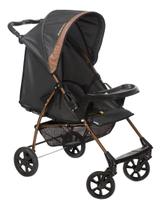 Carrinho De Bebê Romano Preto Cobre 0 a 15kg - Galzerano