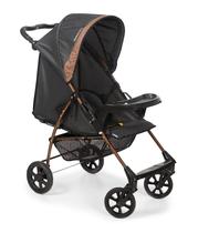 Carrinho De Bebe Romano Preto Cobre Ptc - Galzerano 1035Ptc