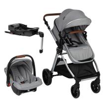 Carrinho De Bebê Romanzo Infanti Travel System Trio Isofix Cor Cinza Chassi Prata Carrinho De Bebê Romanzo Infanti Travel System Trio Isofix Cor Cinza Chassi Prata