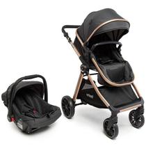 Carrinho de Bebê Romanzo Travel System Infanti-Preto Bronze