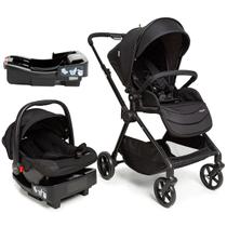 Carrinho de Bebê Safety 1st Magnific 3 em 1 Berço Passeio com Bebê Conforto Travel System TRIO 0 a 13 Kg Preto com Base para Carro