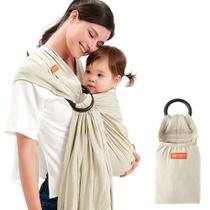 Carrinho de Bebê Sling Ring Mamaway - Bege Claro - Para Recém-Nascido e Crianças