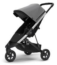 Carrinho De Bebê Spring Grey Melange Chassi Aluminio - Thule