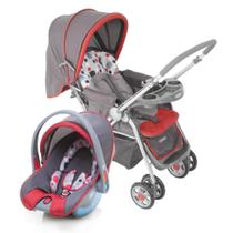 Carrinho de Bebe Travel System Duo Vermelho com Bebê Conforto - Cosco Kids