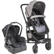 Carrinho de Bebê Travel System Kiddo Prima Melange Grafite + Base