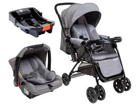 Carrinho de Bebê Travel System Trio Reverse Cinza Cosco Kids