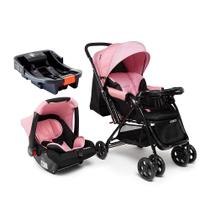 Carrinho de Bebê Travel System Trio Reverse Cosco Kids Rosa