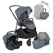 Carrinho de Bebê Travel System Trio Versatrax E Azul Lagoon + Brinde Exclusivo - Joie