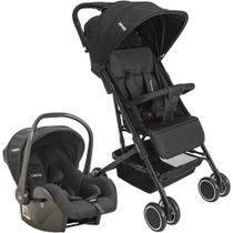 Carrinho de Bebê Travel System Whoop Mascote + Casulo Click Preto