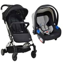 Carrinho de Bebê Zap Metal Prata e Bebê Conforto Touring X - Burigotto