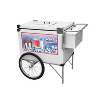 Carrinho de Bebida com Rodas de Bicicleta e Guarda Sol Cefaz