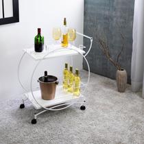 Carrinho de Bebidas Decorativo Vintage Branco/Fosco Carrinho de Bebidas Decorativo Vintage Branco/Fosco