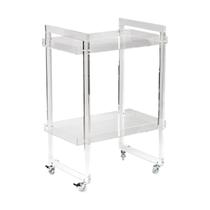 Carrinho de Bebidas Hara em Acrílico Cristal