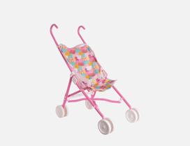 Carrinho De Boneca Bebê Passeio Dobrável Menina Samba Toys