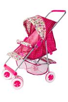 Carrinho De Boneca Bebe Reborn Luxo Milano De Ferro Rosa