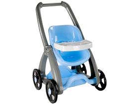 Carrinho de Boneca Bebezinho Real Azul - Roma Brinquedos