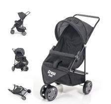 Carrinho de Boneca Cross Trail P Bebê Reborn Preto