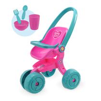 Carrinho De Boneca De Brinquedo Baby Love Mais Kit Papinha Carrinho De Boneca De Brinquedo Baby Love Mais Kit Papinha